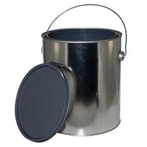 1-Gallon Lined Metal Paint Can (128 oz) – Bail-Handle Design with Lids Included