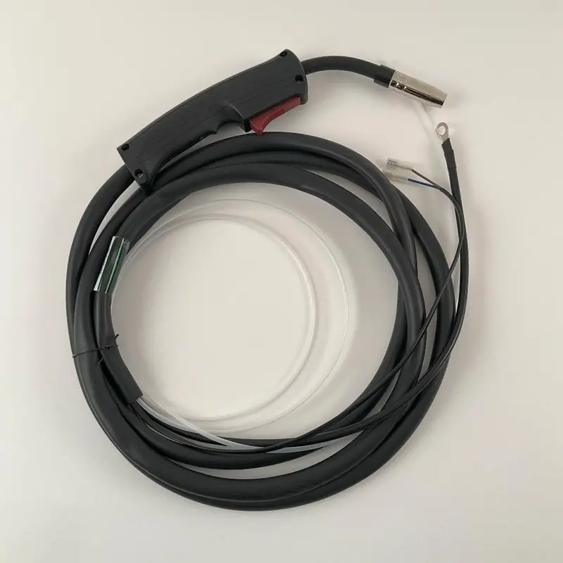 10-Foot 15-Series 150A MIG Gun with Dual Female Spade Trigger Terminals