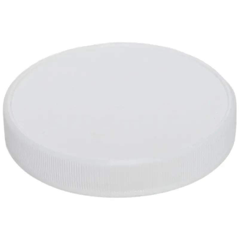 100-400 White Ribbed Cap with F-217 SureSeal Foam Liner