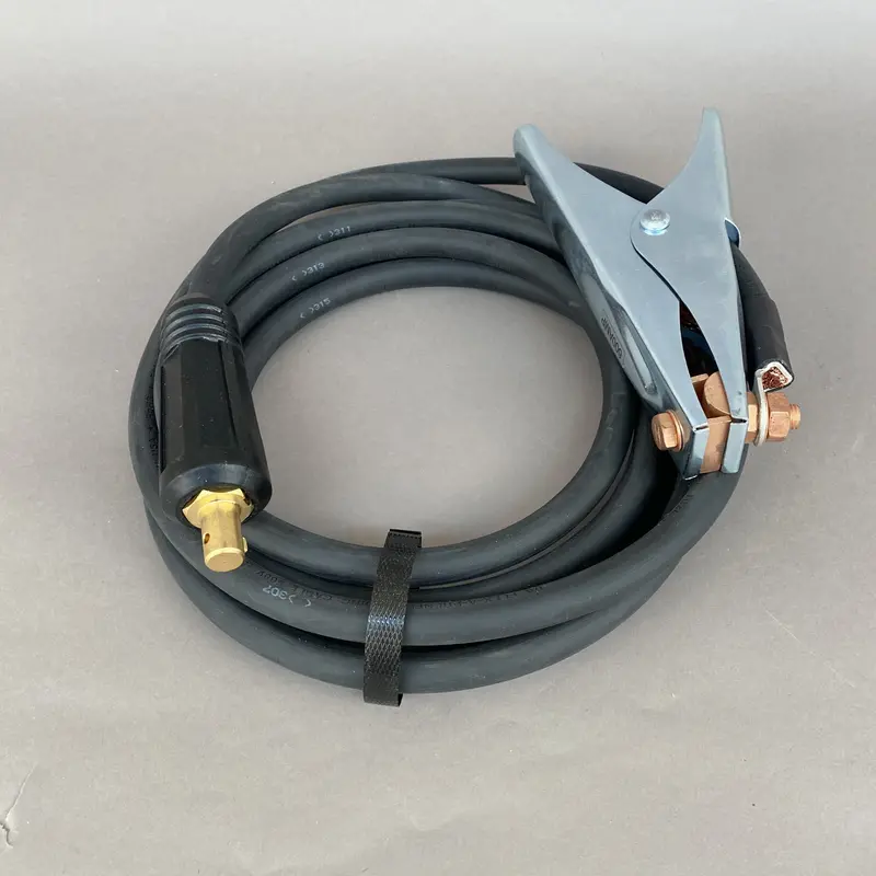 15-Foot 1/0 AWG Ground Clamp and Welding Cable Assembly