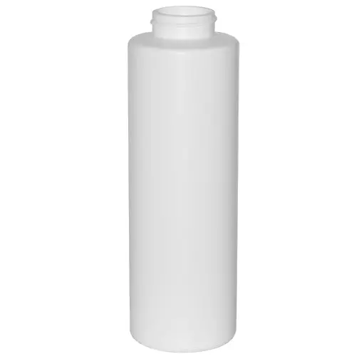 16 oz White HDPE Cylinder Bottle – 38-400 Neck Finish