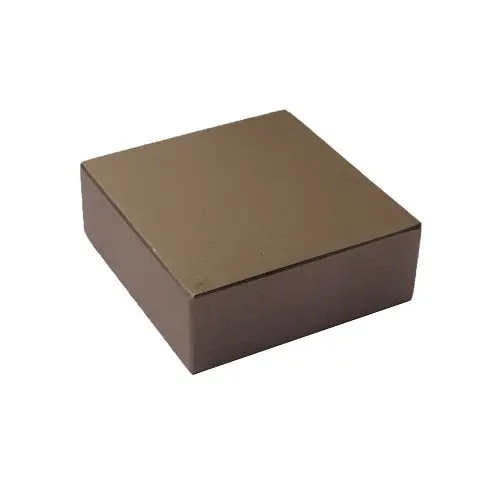 2″ Square Hardened Steel Bench Block for Precision Stamping