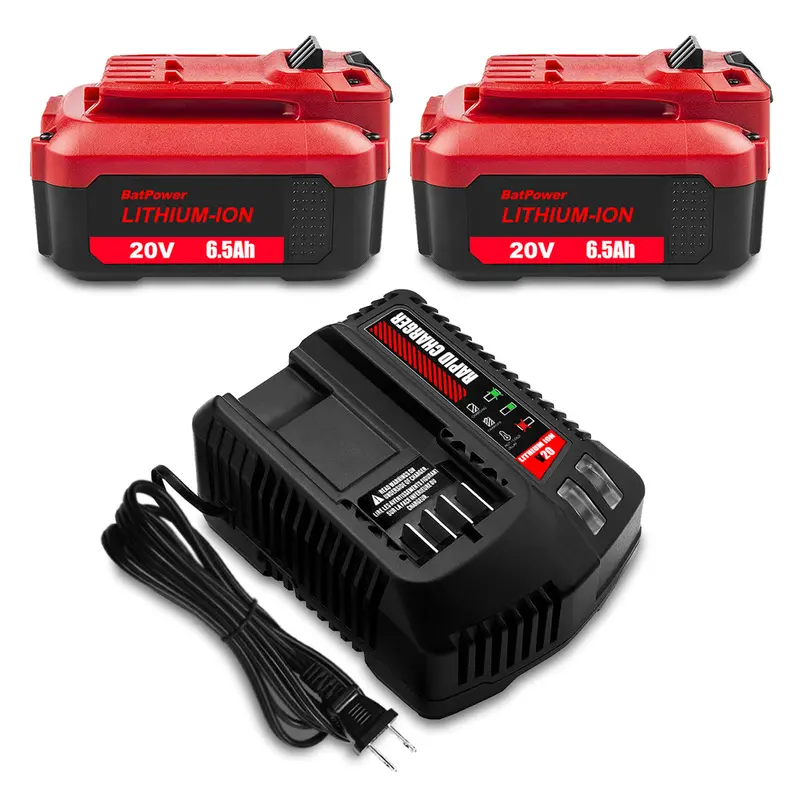 20V CRAFTSMAN V20 6.5Ah Battery & Charger Kit – Compatible with CMCB204/CBCB104