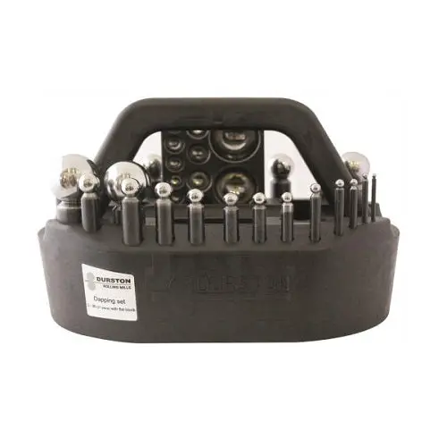 21-Piece Flat Block Dapping Set for Uniform Dome Formation