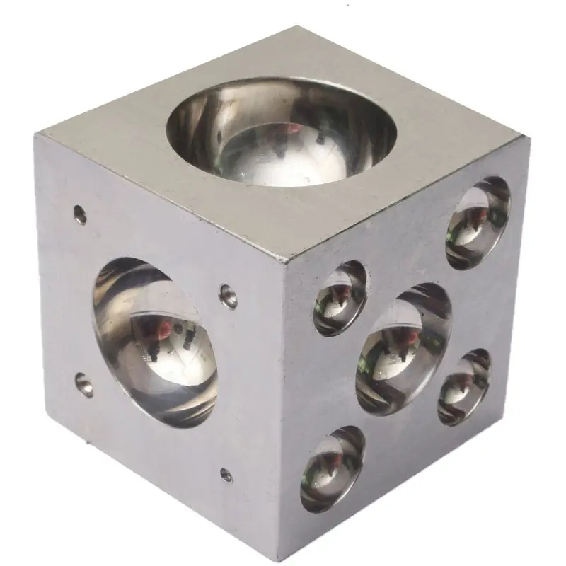 2×2-Inch Dapping Block with 11 Precision-Machined Punches