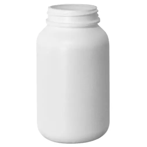 250 cc White HDPE AP-Style or Traditional Round Packer – 45-400 Closure