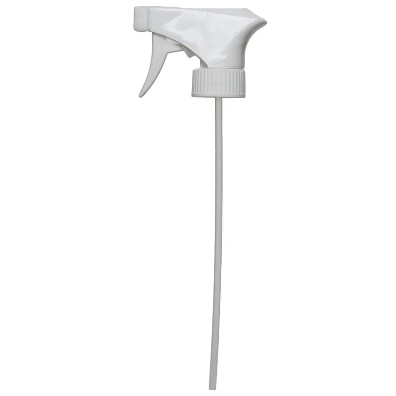 28-400 White Plastic Trigger Sprayer with 9.25-Inch Dip Tube