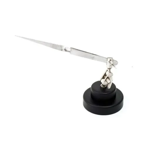 3-in-1 Third Hand Tool with Integrated Tweezers and Round Base