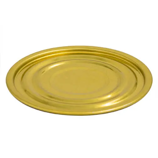 307# Gold Enamel 83mm Metal Food Can End Sleeve – ETP Aluminum & Copper (360 per Sleeve)