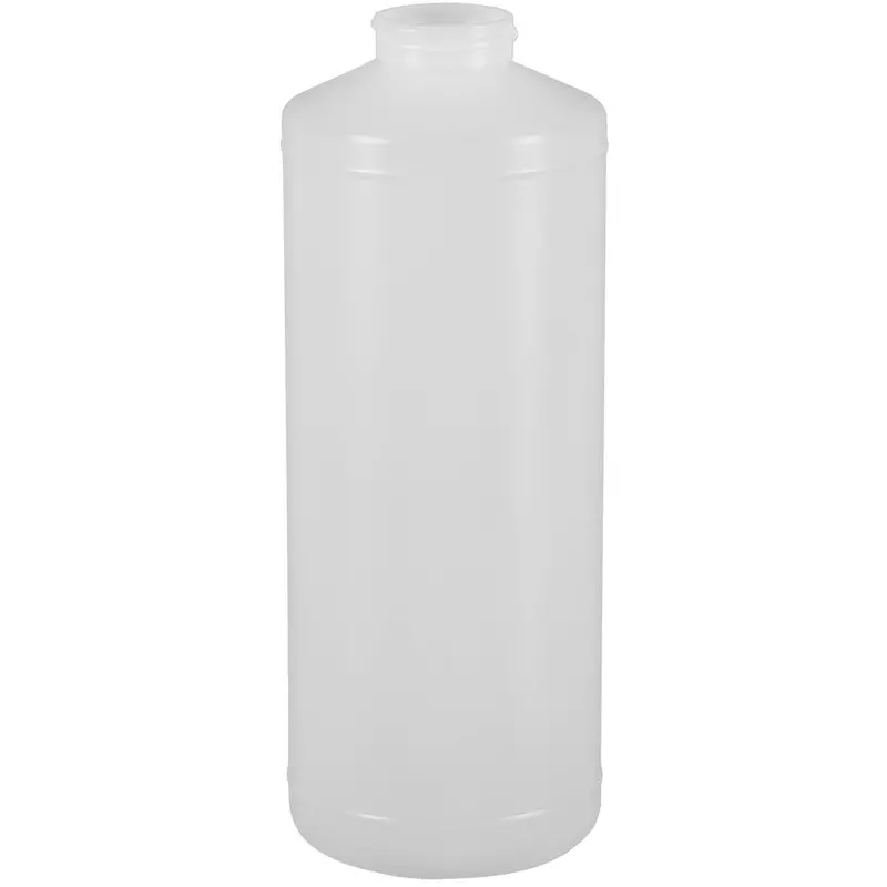 32 oz Natural HDPE Cylinder Bottle – 38-400 Neck Size