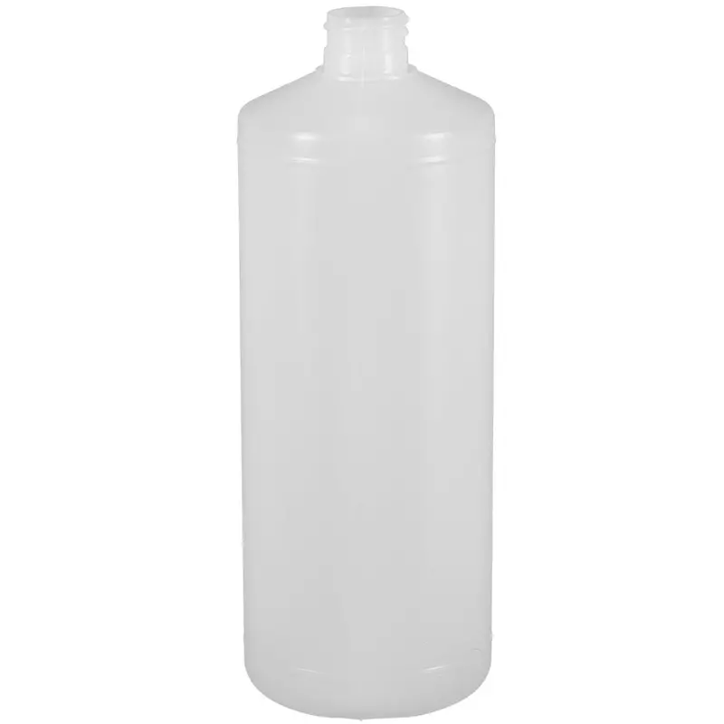 32 oz Natural HDPE Cylinder Bottle with 28-410 Closure