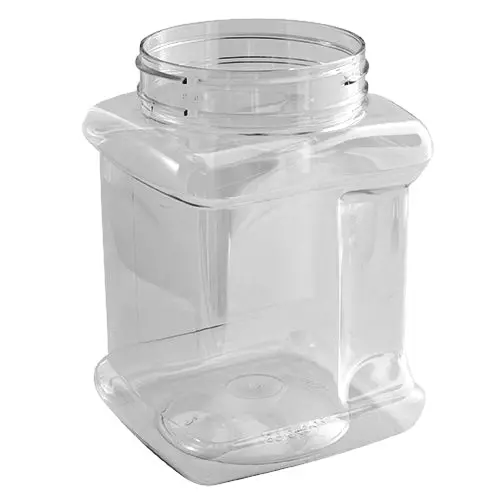 40-Ounce Clear PET Square Spice Jar – 89-400 Closure Size