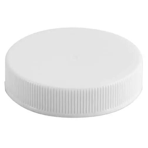 48-400 White Ribbed Caps with F217 Foam Liner (Sold Individually)