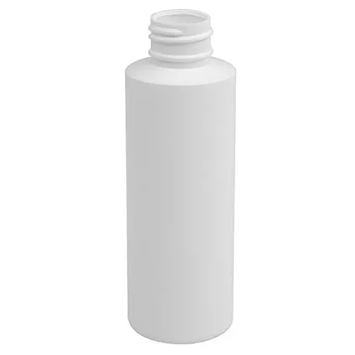 4oz White HDPE Cylindrical Container – 24-410 Neck Size