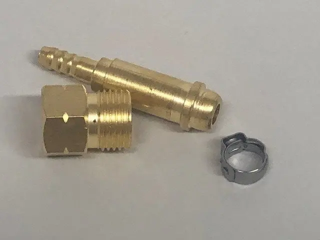 5/8-18 Left-Hand Thread Water Fitting with Integrated Clamp