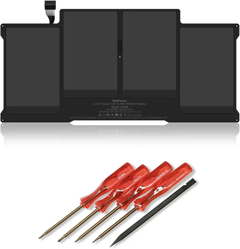 54.4Wh A1496 Battery for MacBook Air 13″ (Mid 2013–2015) – A1466 Compatibility