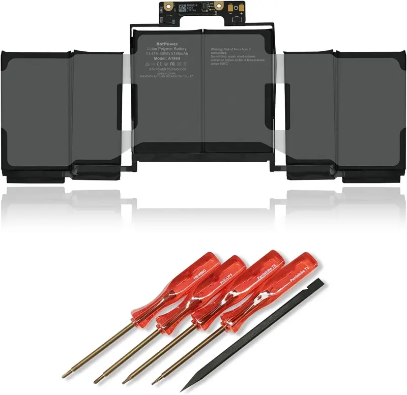 58Wh A1964 Battery for MacBook Pro 13″ (Mid 2018–2019) – A1989 Model Support