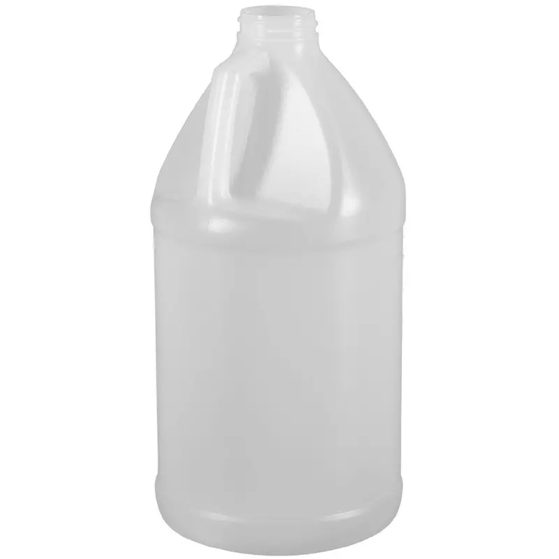 64 oz (½ Gal) Natural HDPE Industrial Round Bottle – 38-400 Cap Size