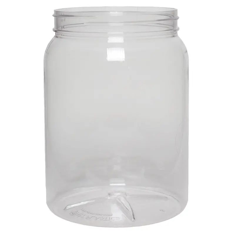 64 oz Clear PET Wide-Mouth Bottle – 110-400 Cap Fit