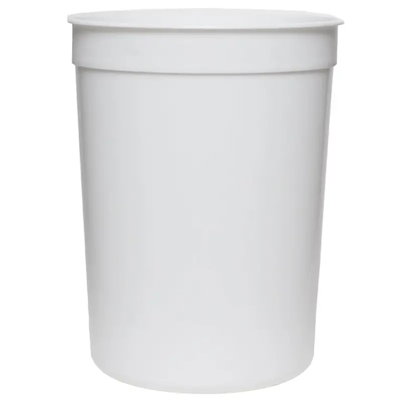 86 oz White Freezer-Safe Plastic Tub – L515