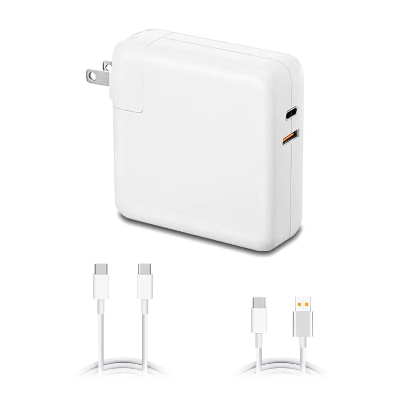 87W USB-C Laptop Charger for MacBook Pro and Air – Includes USB-C Cable & Quick Charge Port (A1719)