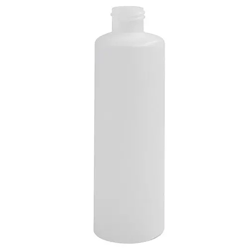 8oz Natural HDPE Cylindrical Bottle – 24-410, Locally Manufactured