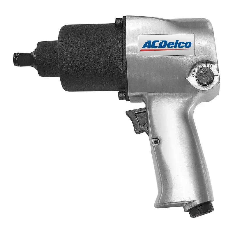ACDelco ANI405A 1/2″ Twin-Hammer Air Impact Wrench Kit – 500 ft-lbs, 5-Speed, Heavy-Duty