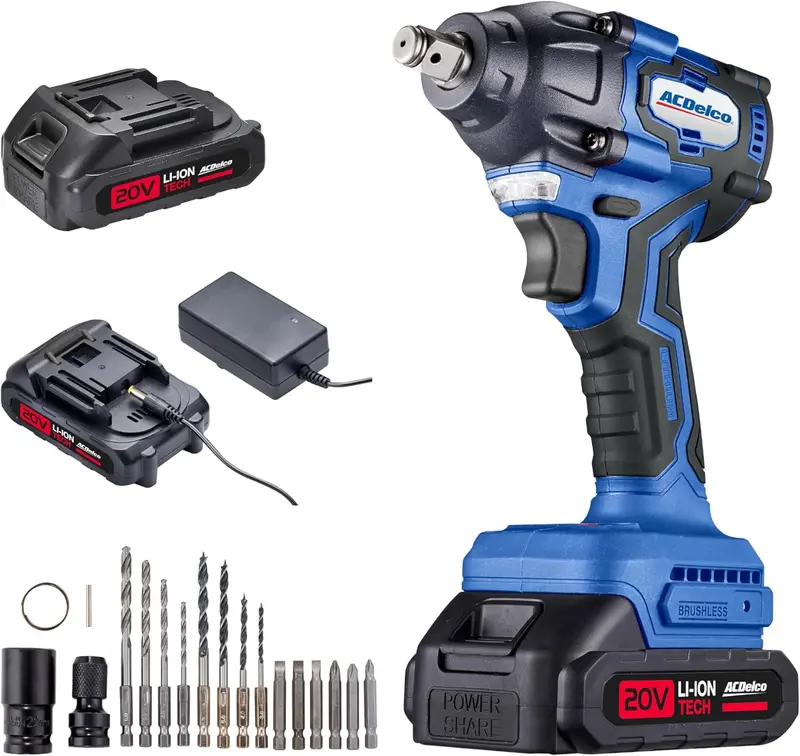 ACDelco ARI20132P 20V High-Torque 1/2″ Cordless Impact Wrench