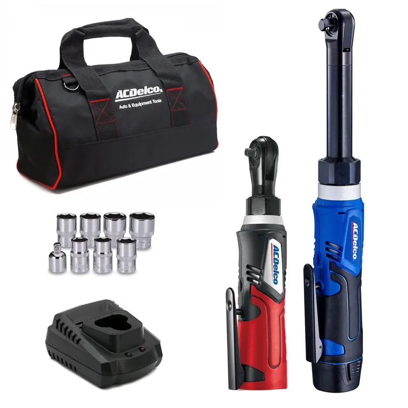 ACDelco ARW1218-K18: G12 12V Combo Kit – 3/8″ Extended + 1/4″ Brushless Ratchet Wrenches