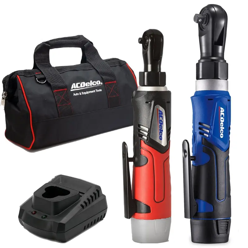 ACDelco G12 12V 1/4″ & 3/8″ Ratchet Wrench Combo – Includes Canvas Carry Bag