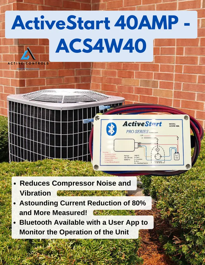 ActiveStart ACS4W40 40A Hardwired Soft Starter