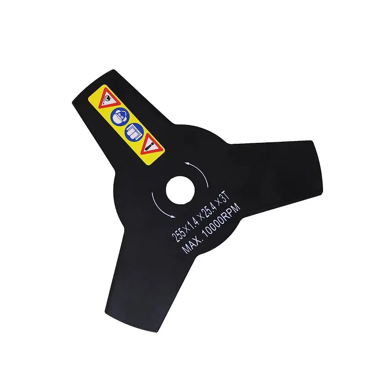 Aegon ABA3WFBC 3-Blade Attachment for Brush Cutters – 255×1.4×25.4mm Dimensions, Black Finish