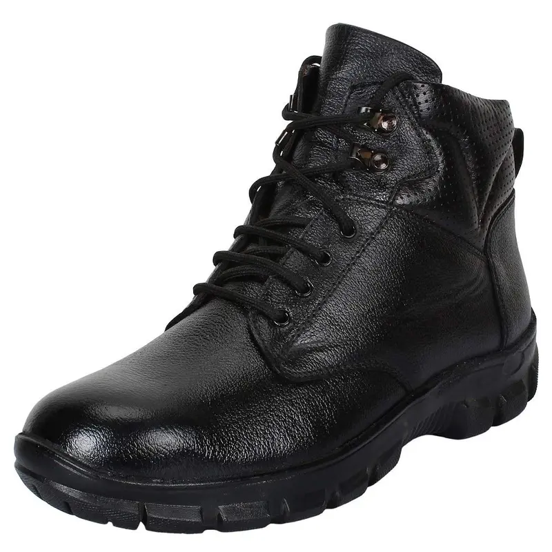 Aegon Tusker Black Industrial Safety Shoes – Steel Toe, Water-Resistant, Men’s Size Range