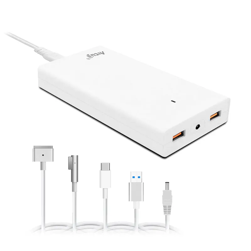 AT13MA 130W Slim USB-C Power Adapter for MacBook Pro, Air, iPhone, and iPad — Supports MagSafe 2 Transition