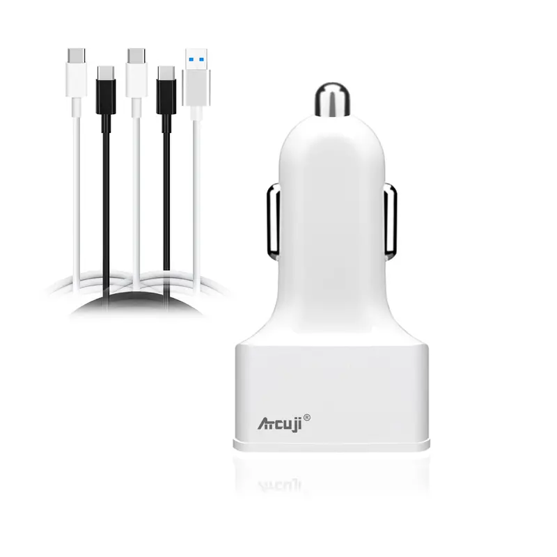 AT13PC 130W/90W USB-C Car Charger for MacBook Pro & Air, Surface Pro, HP, Dell, Razer, Lenovo, and ASUS Laptops