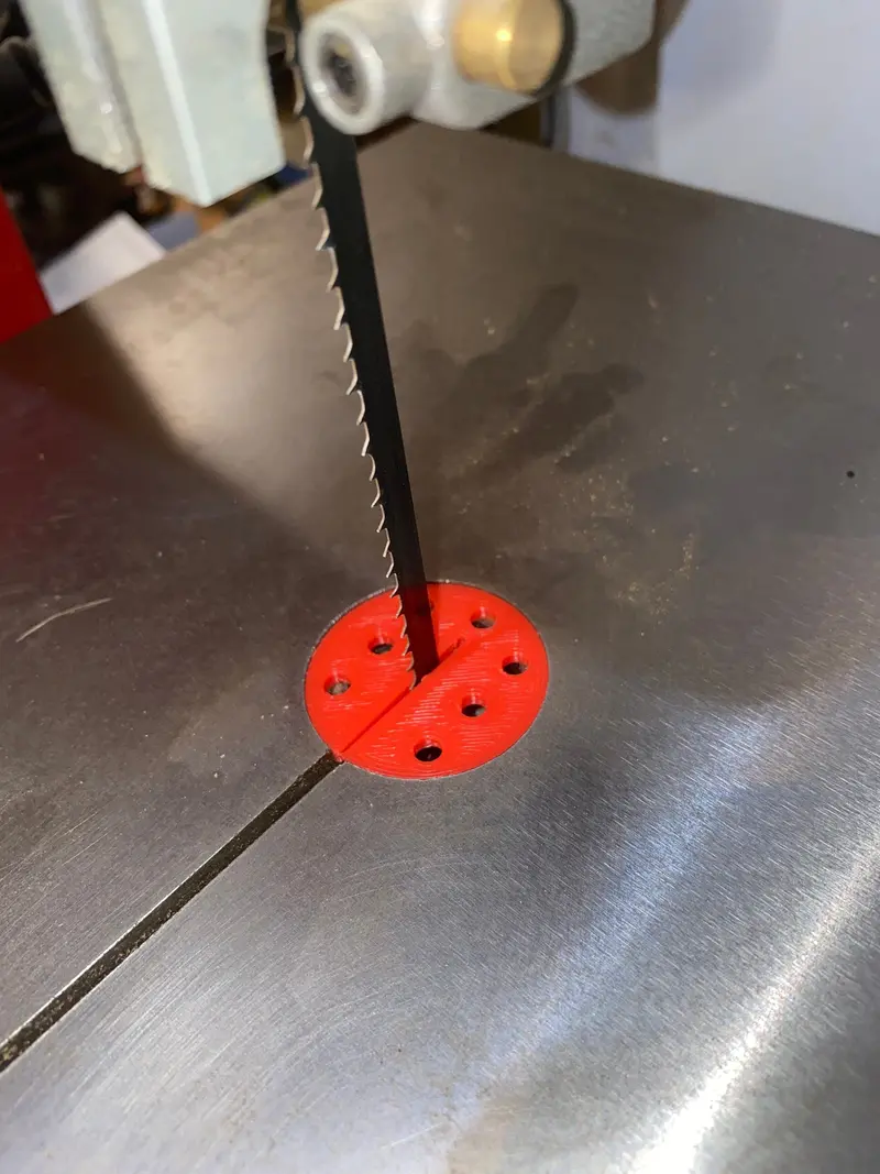 Axminster AW1400B Bandsaw Zero-Clearance Throat Plate