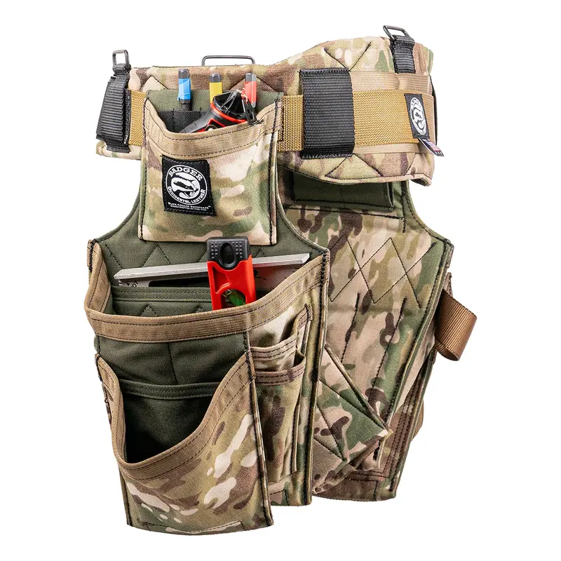 Badger Tool Belts 461159 — Standard Carpenter’s Tool Belt in MultiCam® Moss Camo