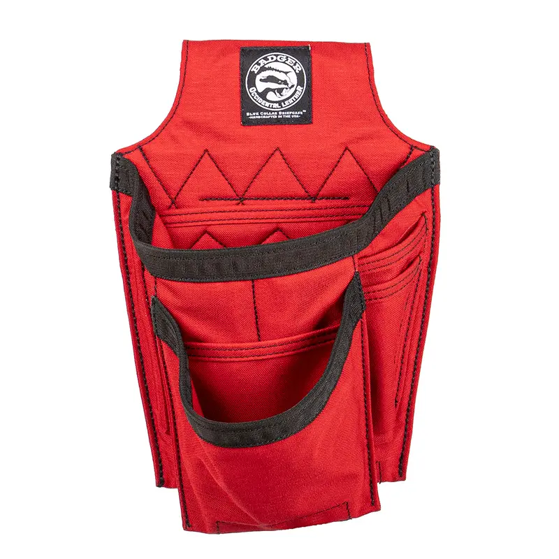 Badger Tool Belts Red Trimmer Fastener Bag with Durable Construction
