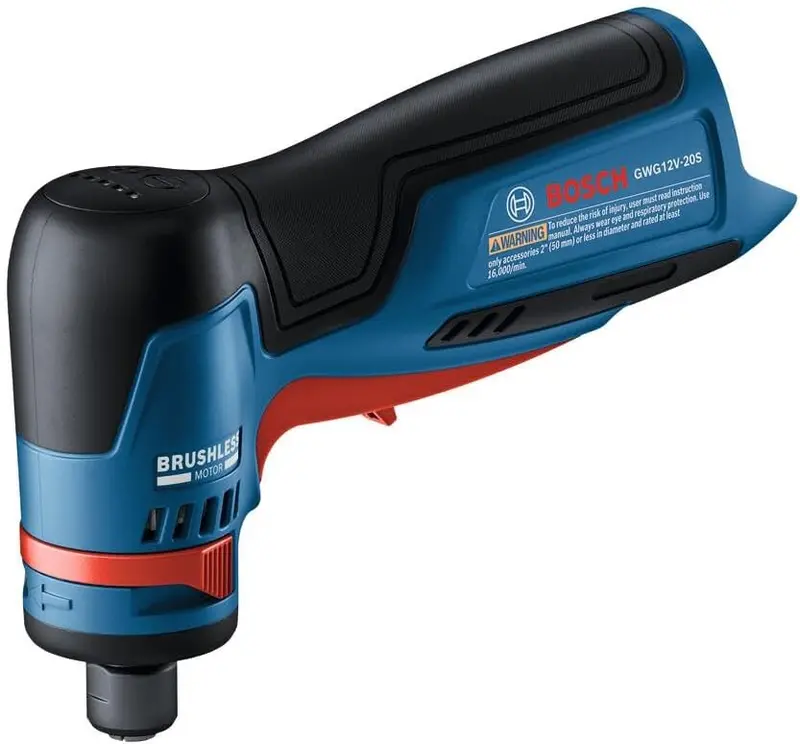 Bosch 12V Right-Angle Die Grinder – 1/4″ Collet, Bare Tool (GWG12V-20SN)