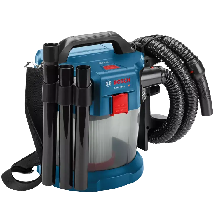 BOSCH GAS18V-3N 18V 2.6-Gallon Wet/Dry Vacuum – HEPA Filtration Cordless Cleaner (Tool-Only)