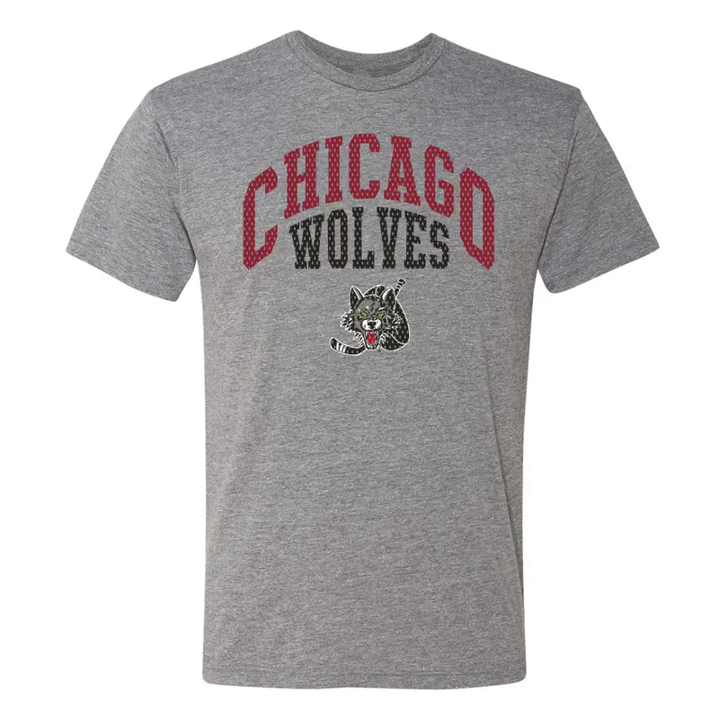 Chicago Wolves Sport Style Tee – Men’s Flexible Short Sleeve Athletic Shirt