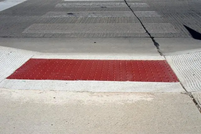 Clay-Red Cast-in-Place ADA Tactile Tile #22144