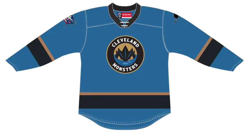 Cleveland Monsters CCM Quicklite Alternate Blue Jersey – 2024