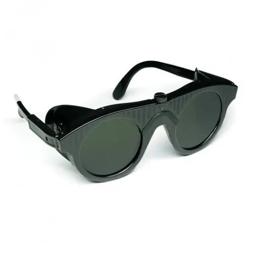 Dark-Tinted Safety Glasses for Bright Light Protection