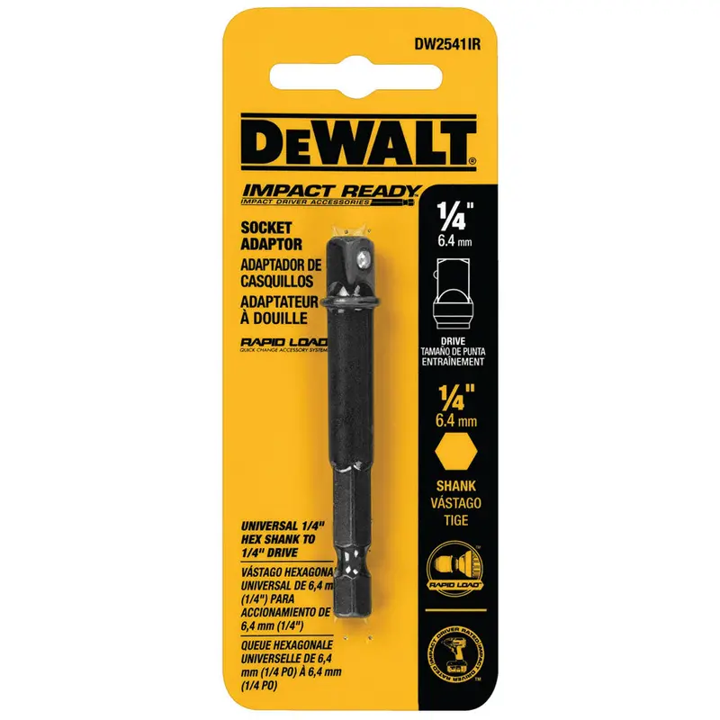 DEWALT 1/4″ IMPACT READY Socket Adapter (DW2541IR)