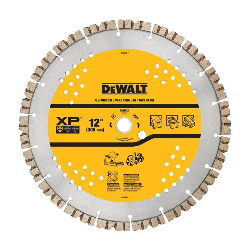 DEWALT 12″ Fast-Cut Segmented Rim Diamond Blade for Concrete and Masonry
