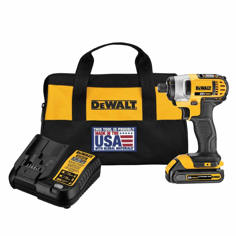 DEWALT 20V MAX 1/4″ Impact Driver Kit – Includes Battery & Charger (DCF885C1)