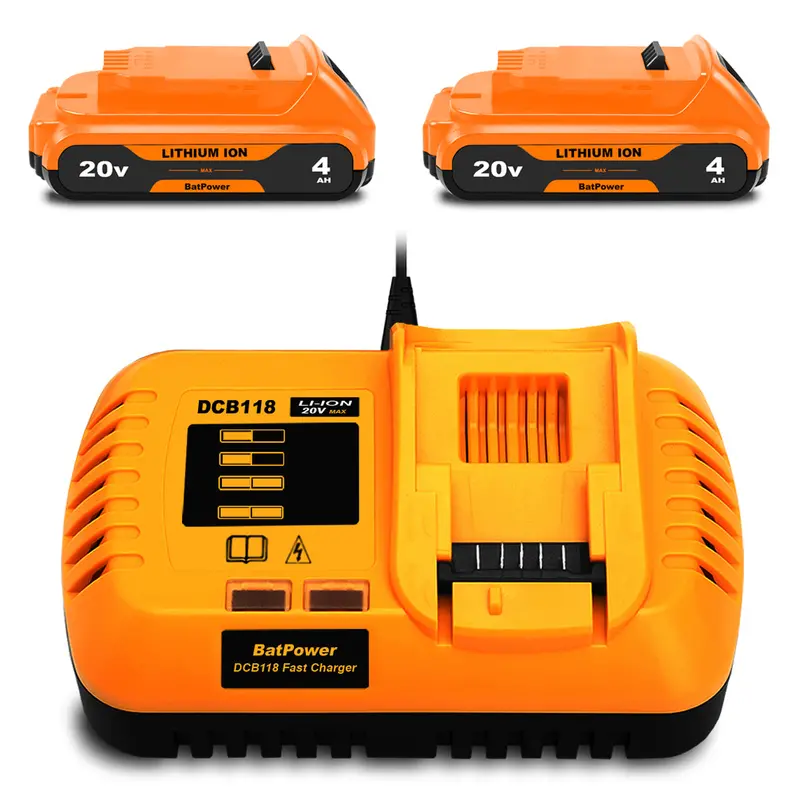 DEWALT 20V MAX 4.0Ah Compact Battery & Charger Kit – DCB240 Replacement with DCB118 Compatibility