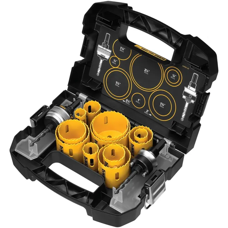 DEWALT D180005 14-Piece Master Hole Saw Set for Wood, Metal, and Plastic