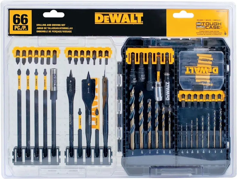 DEWALT DWANGFT66SETC Flex Torq Drill and Drive Bit Set – 66-Piece